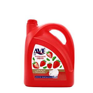 مایع ظرفشویی قرمز با رایحه توت فرنگی 6 در 1 اوه 3750 گرمی