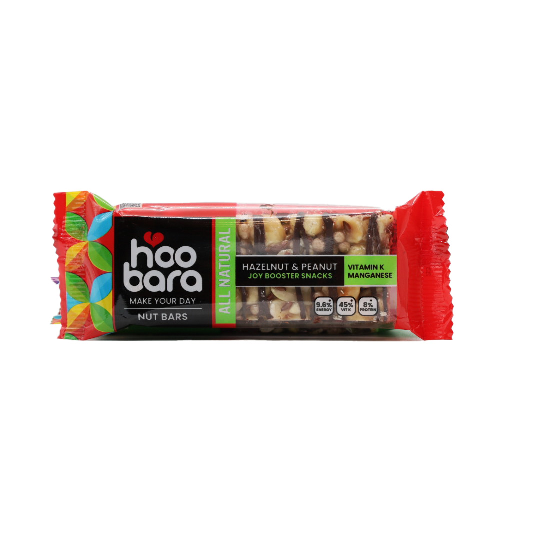 نات بار فندق و بادام زمینی هوبارا 35 گرمی