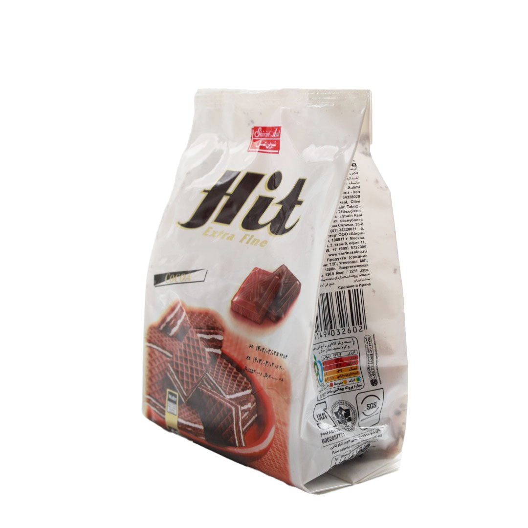 ویفر کاکائویی Hit با کرم شیری و فندق 200 گرمی