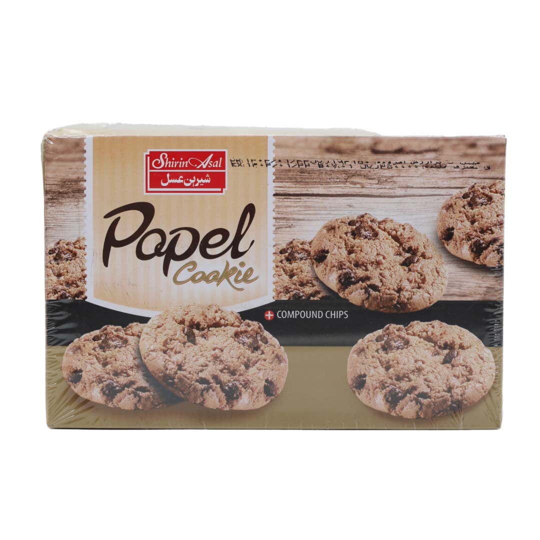 کوکی نارگیلی با تکه‌های شکلات پاپل 240 گرمی جعبه‌ای