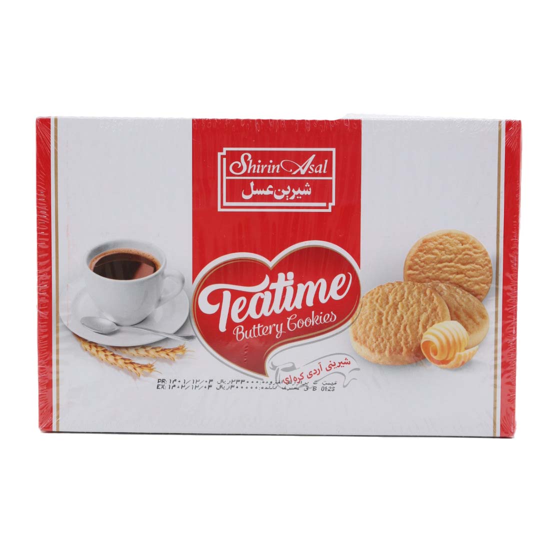 بیسکویت آردی کره‌ای Tea Time شیرین عسل 320 گرمی جعبه‌ای