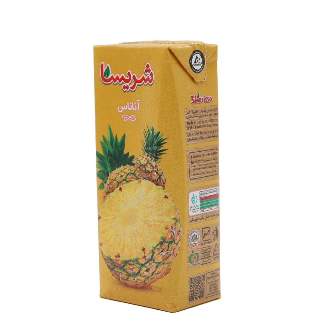 نوشیدنی آناناس شریسا 200 سی سی
