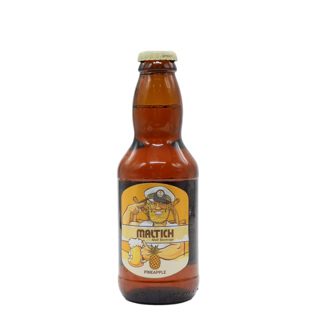 نوشیدنی مالت با طعم آناناس مالت ایچ شیشه ای 250 سی سی