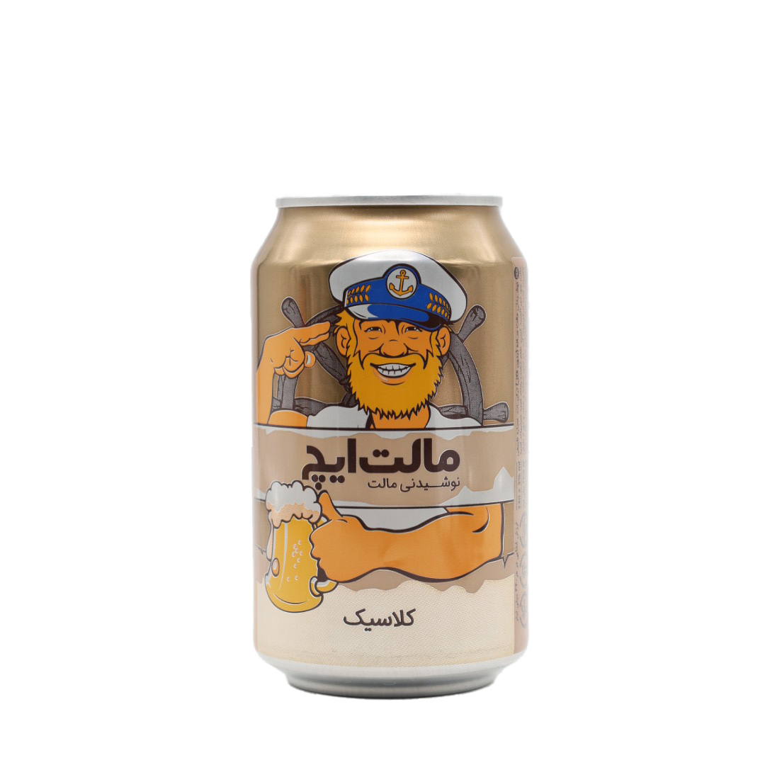 نوشیدنی مالت با طعم کلاسیک مالت ایچ قوطی 330 سی سی