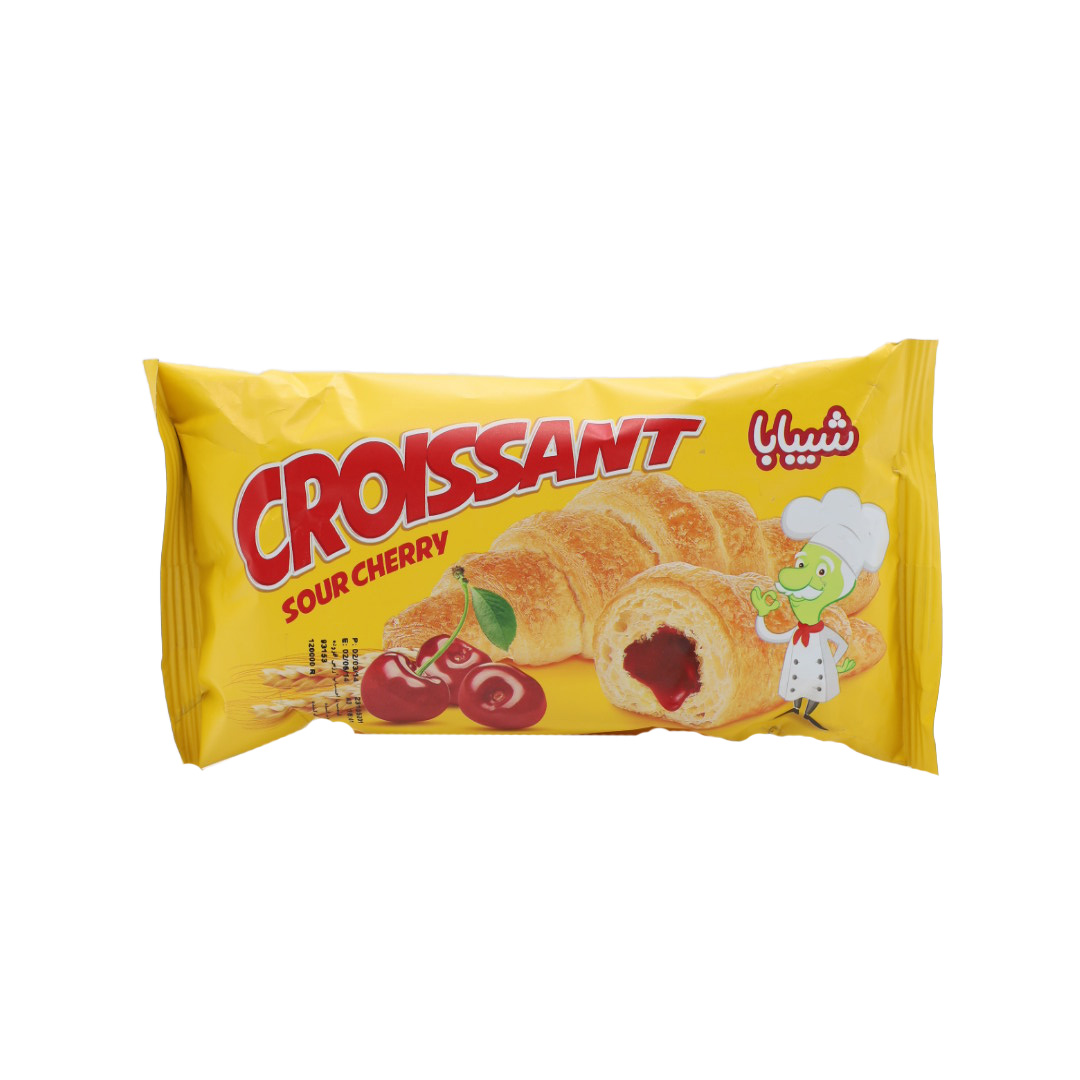 کروسان با مغزی آلبالو شیبابا 50 گرمی