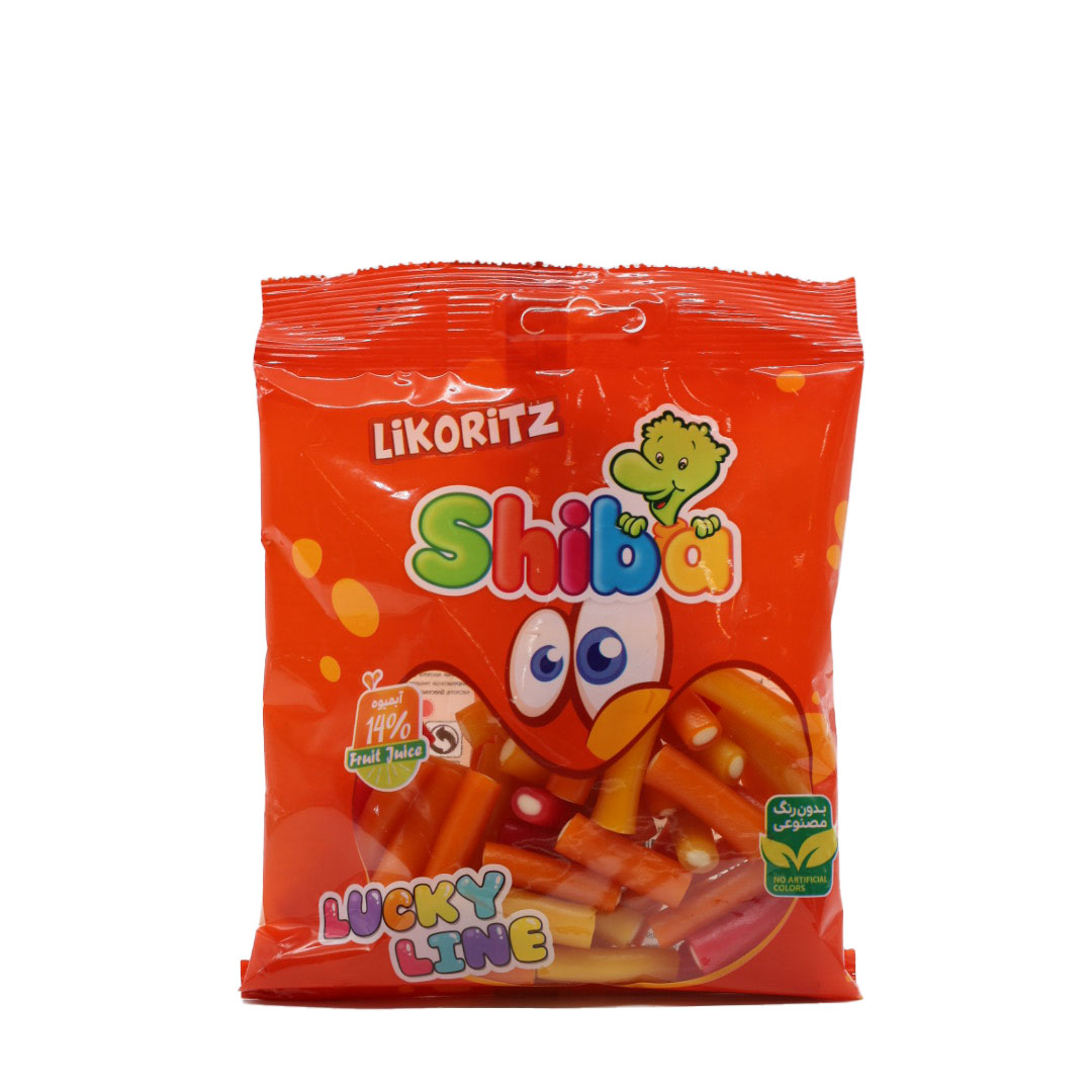 پاستیل لیکوریتز انگشتی مخلوط شیبا 140 گرمی