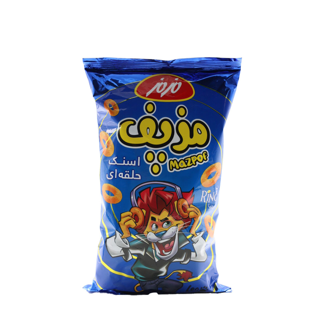 اسنک حلقه ای مزپف با طعم پنیر 85 گرمی