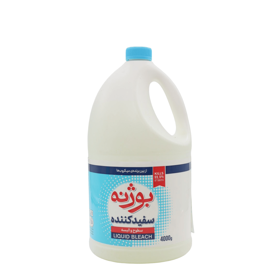 مایع سفید کننده ساده بوژنه حجم 4 لیتری