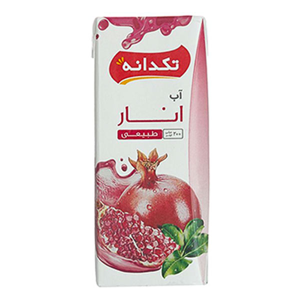 آب انار تکدانه 200 سی سی