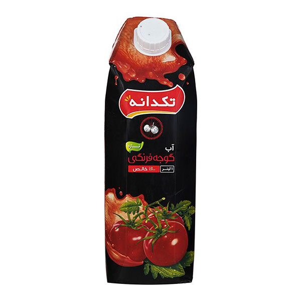 آب گوجه فرنگی تکدانه 1 لیتری
