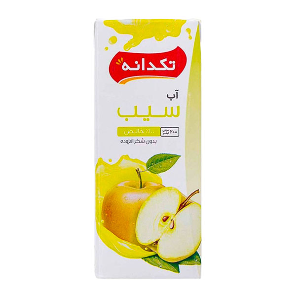 آب سیب تکدانه 200 سی سی