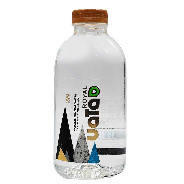 آب معدنی طبیعی بدون گاز مشکی رویال واتا 330 سی سی