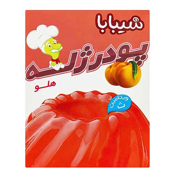 پودر ژله شیبابا با طعم هلو 100 گرم