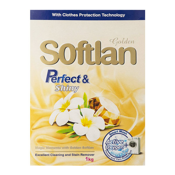 پودر ماشین لباسشویی سافتلن مدل Perfect and Shiny حجم 500 گرم