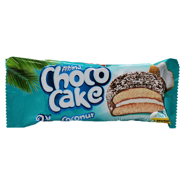 شوکو کیک روکشدار دوقلو نارگیلی 40 گرمی شیرین عسل