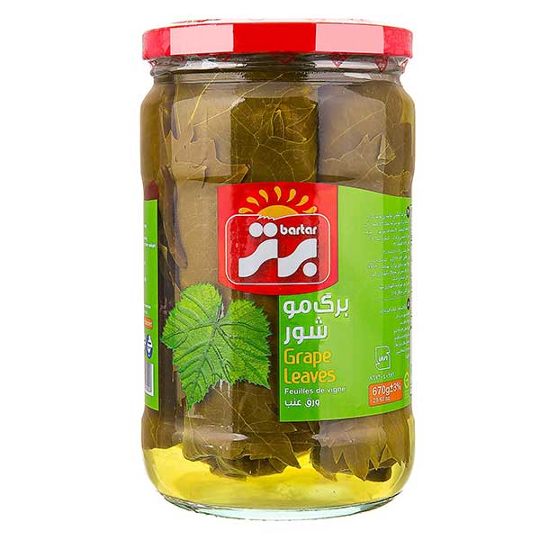 برگ مو شور برتر 670 گرمی