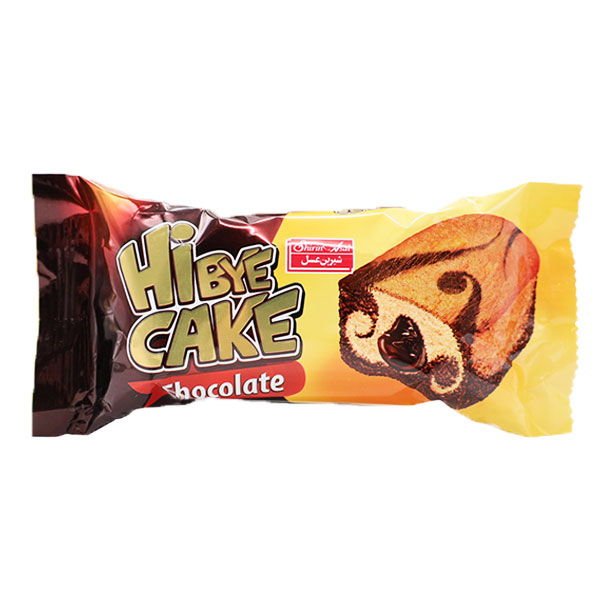 کیک وانیلی کاکائویی HiBye با مغز کرم کاکائو