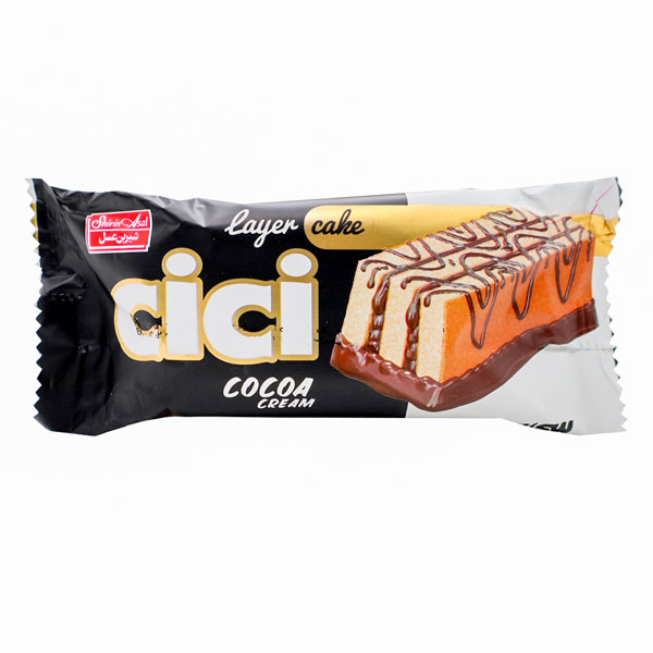 کیک سه لایه وانیل SiSi با کرم کاکائو 40 گرمی