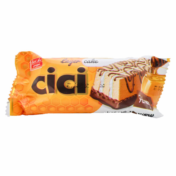 کیک سه لایه شیر و عسل SiSi بسته 40 گرمی
