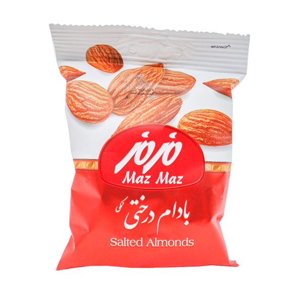 بادام درختی نمکی مزمز 80 گرمی