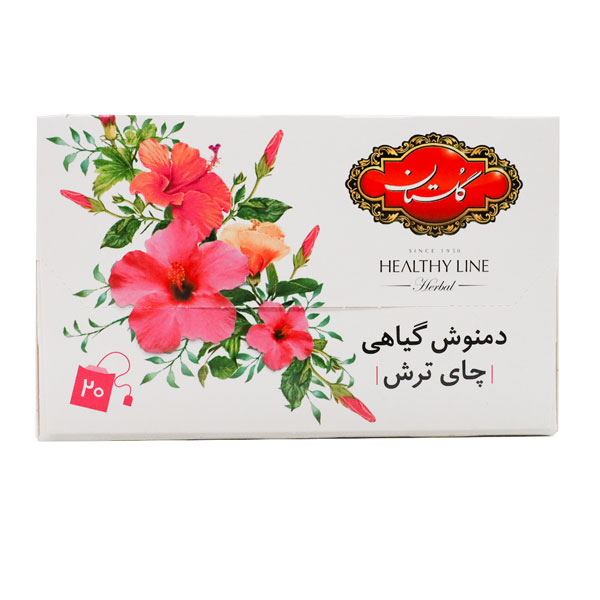 دمنوش کیسه ای چای ترش گلستان 20 عددی