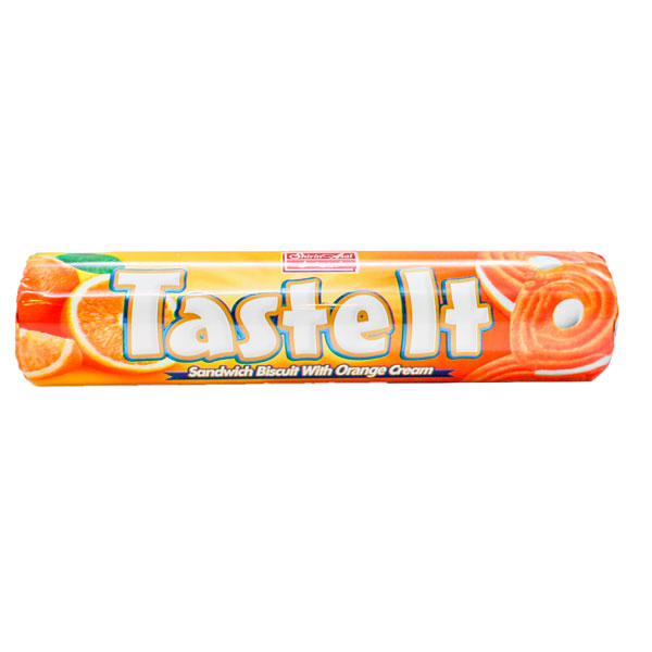 بیسکویت کرمدار Taste It با طعم پرتقال