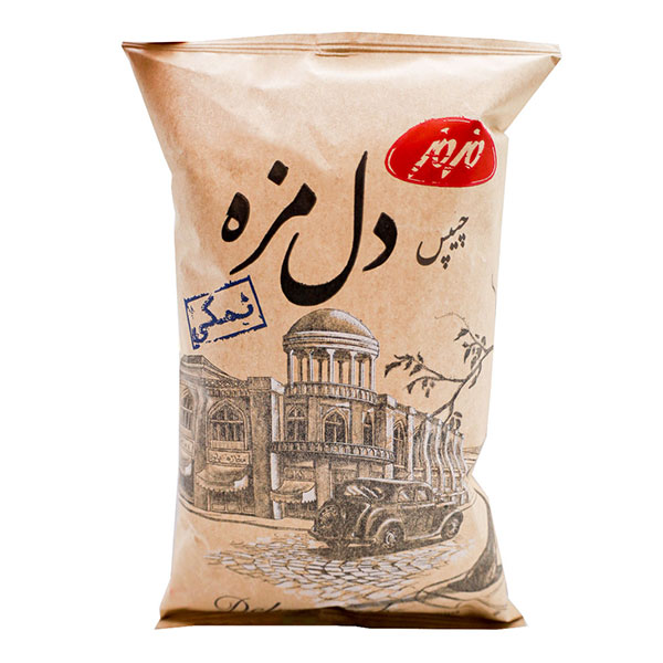 چیپس سنتی دل مزه نمکی مزمز 90 گرمی