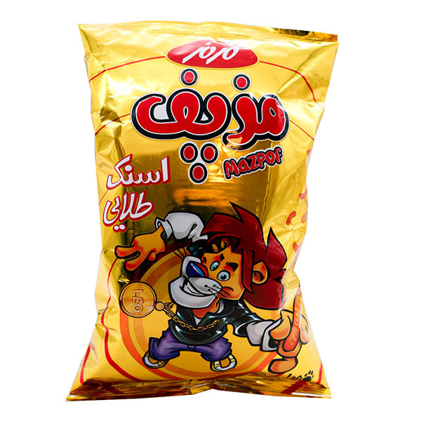 اسنک طلایی مزپف با طعم پنیر 85 گرمی