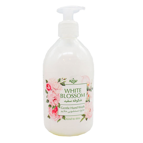 مایع دستشویی صدفی بوژنه مدل شکوفه سفید 500 میلی لیتر