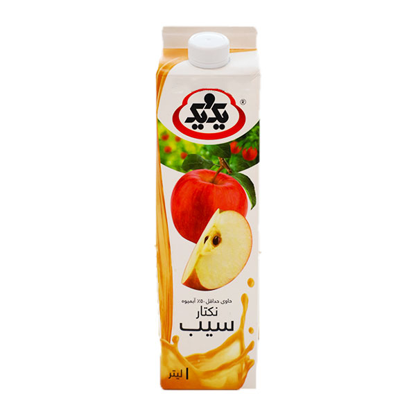 نکتار سیب یک و یک 1 لیتری