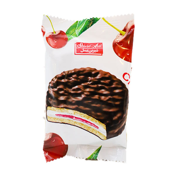 بیسکویت والس شکلاتی مغزدار شیرین عسل با طعم گیلاس