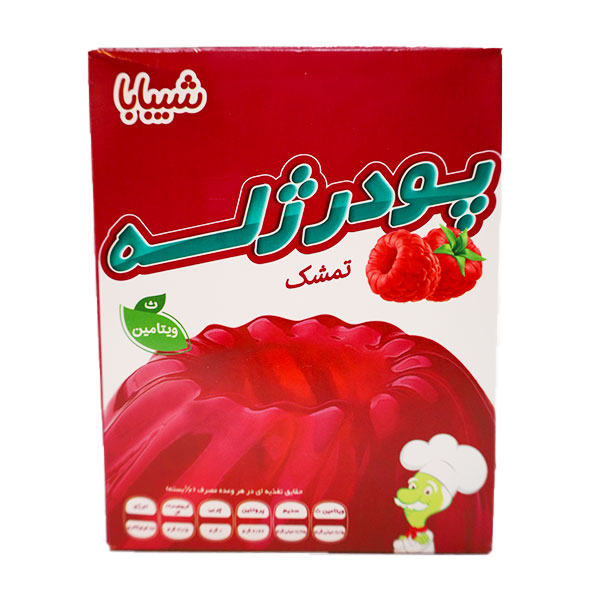 پودر ژله شیبابا با طعم تمشک 100 گرم