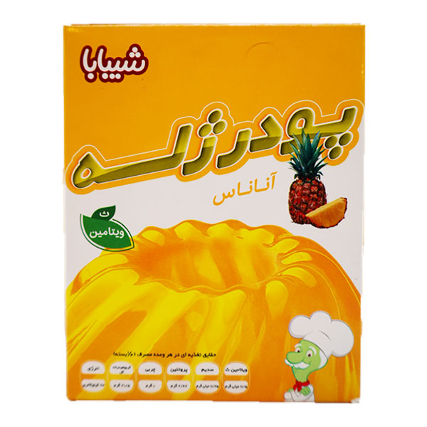 پودر ژله شیبابا با طعم آناناس 100 گرم