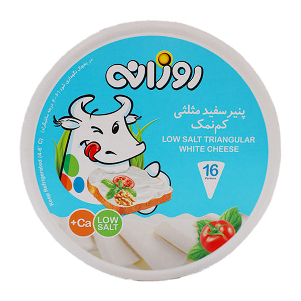 پنیر سفید مثلثی کم نمک روزانه 16 عددی