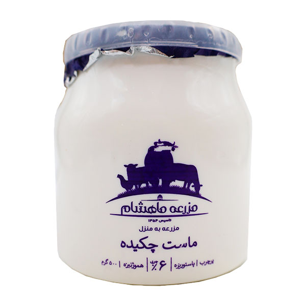 ماست پر چرب چکیده 500 گرمی ماهشام