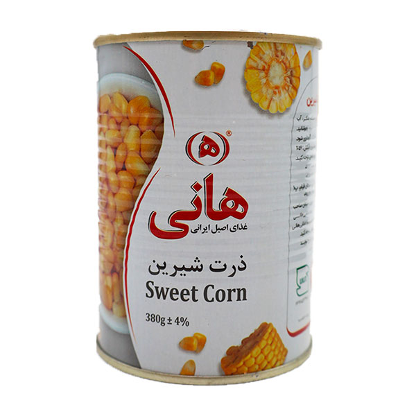 کنسرو ذرت شیرین 380 گرمی هانی