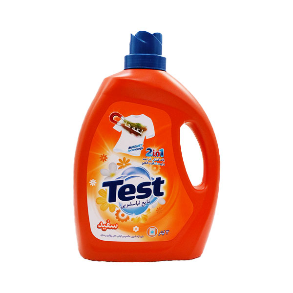 مایع لباسشویی مخصوص البسه سفید و روشن تست 3 لیتری