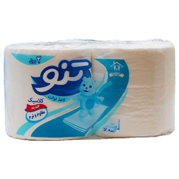 دستمال توالت 3 لایه 2 رول تنو