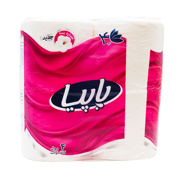 دستمال توالت 4 لایه 4 رول پاپیا