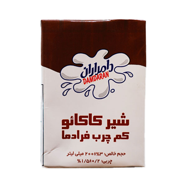 شیر کاکائو کم چرب فرادما 200 میلی لیتری دامداران