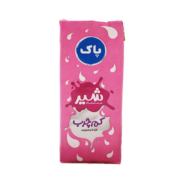 شیر کم چرب 200 میلی لیتری پاک