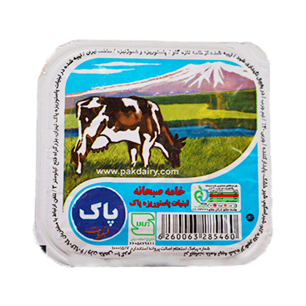 خامه صبحانه 100 گرمی پاک