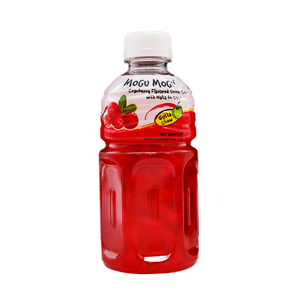 آبمیوه کرنبری و تکه های نارگیل 320 سی سی موگو موگو