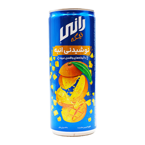 نوشیدنی انبه با تکه های میوه 240 سی سی رانی