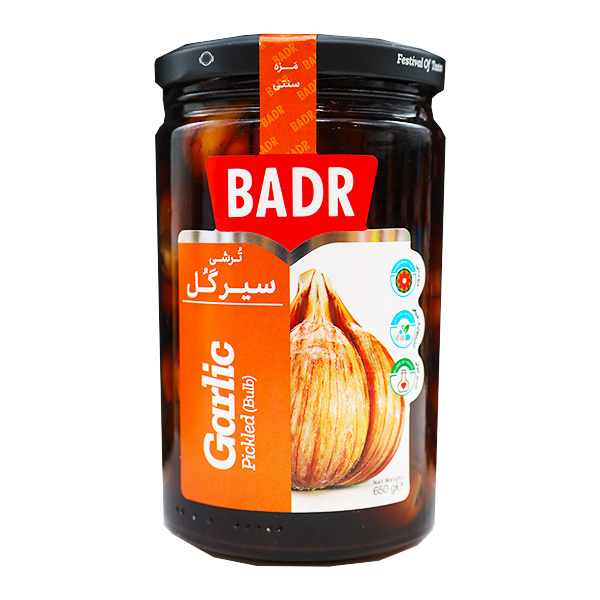 ترشی سیر گل 650 گرمی بدر