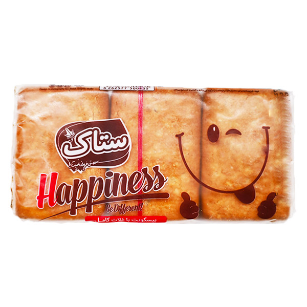 بیسکویت با غلات کامل 200 گرمی ستاک