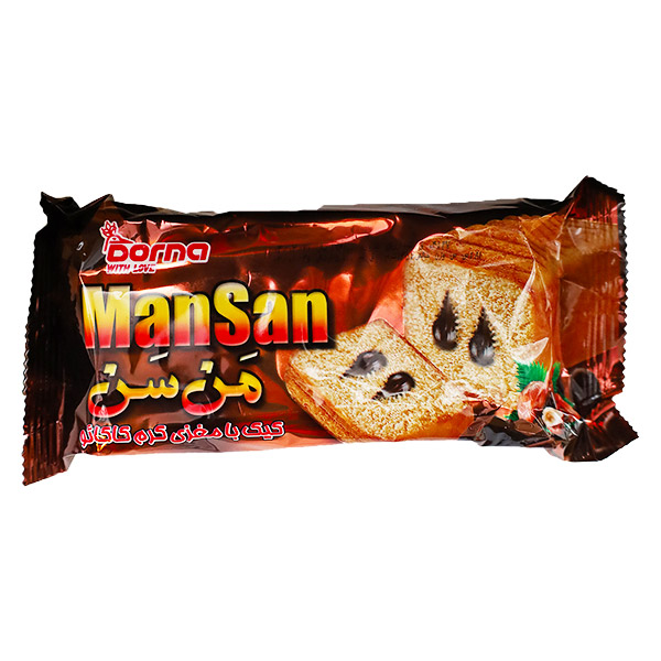 کیک با مغز کرم کاکائو 135 گرمی من سن