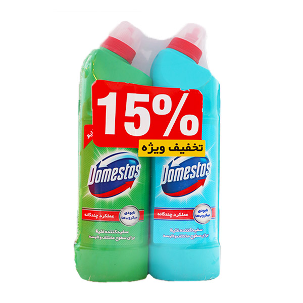 مایع سفید کننده غلیظ چند منظوره مخصوص سطوح و البسه 2 عددی دامستوسپ
