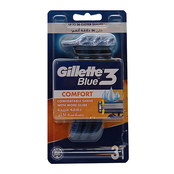 خودتراش سه لبه مردانه 3 عددی Blue ژیلت