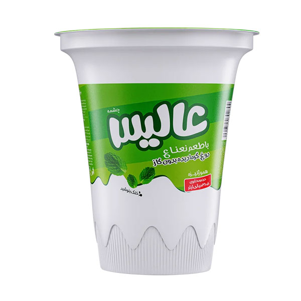 دوغ نعنایی عالیس 260 میلی لیتری لیوانی